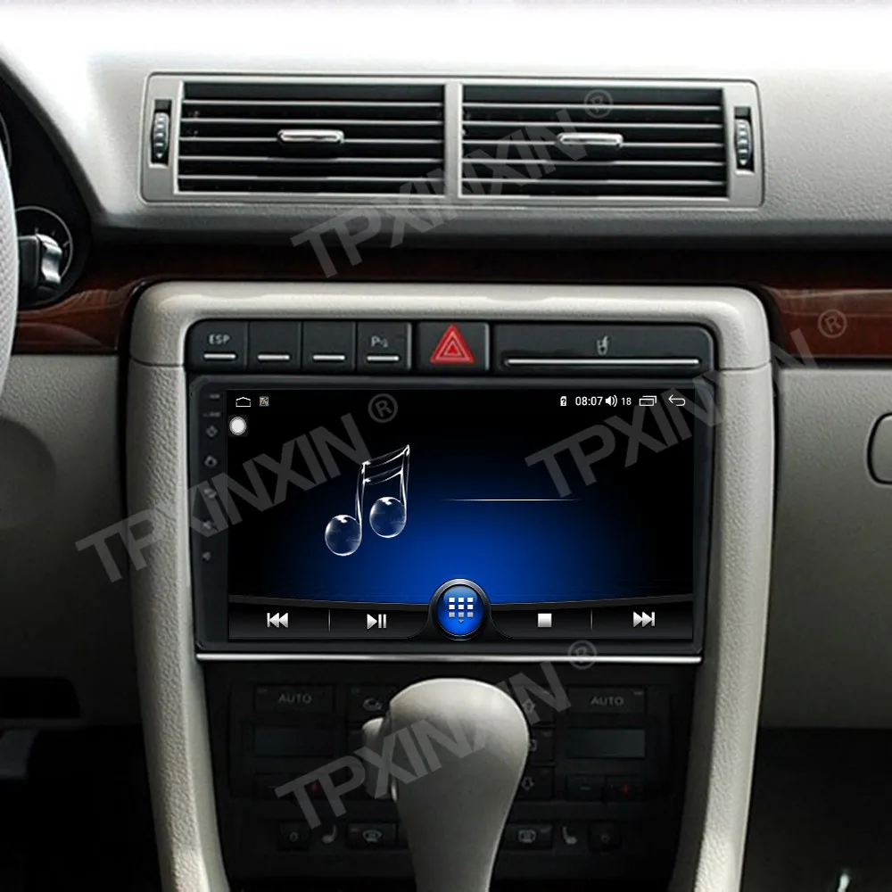 9.0 بوصة أندرويد 14.0 السيارات carplay لأودي A4 2002 إلى 2008 سيارة مشغل وسائط متعددة نظام تحديد المواقع والملاحة راديو اللمس scrren HD رئيس وحدة #4