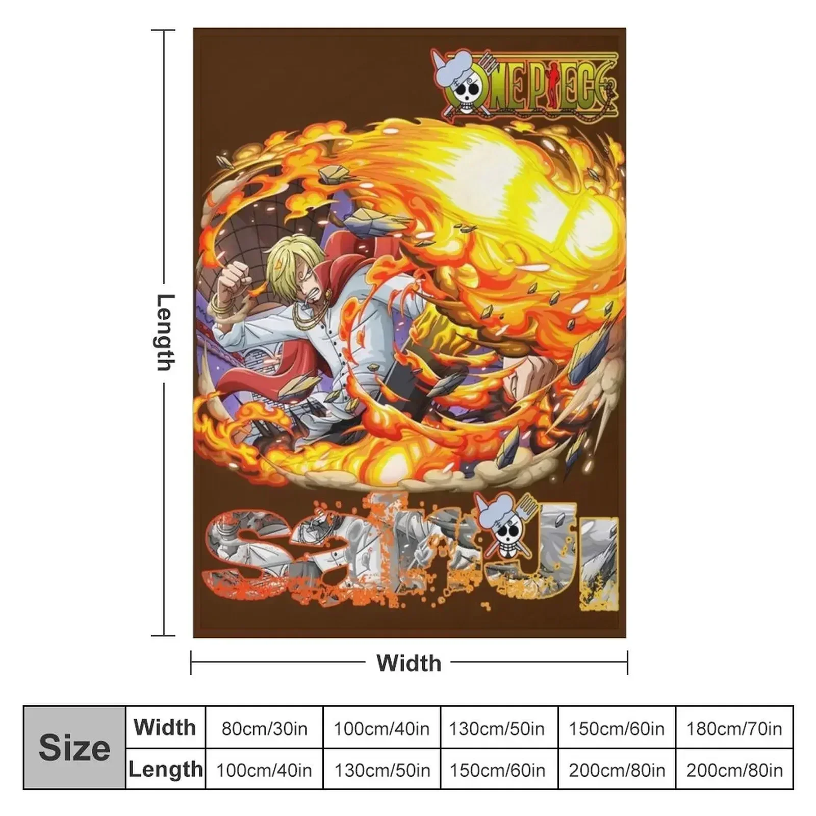 Sanji Throw Blanket Picnic Flannel Blankets