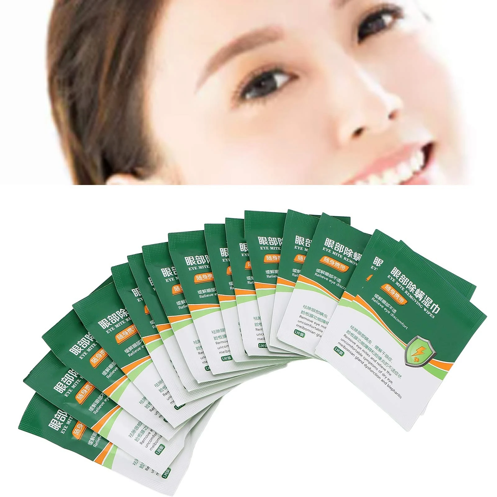 15Pcs Eyelid Cleansing Wipes Eye Mite Removing Wipes Tea Tree Oil Moisturizing for Dry Eyes Cleansing Wipes Itchy Eyes