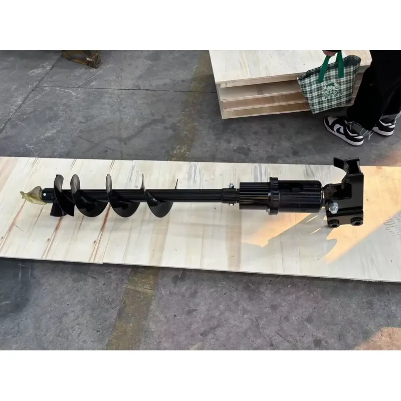 HIGHTOP 2/5/6/20/40Tons Mini Heavy Excavator Attachments Drilling Hole Soil Hydraulic Earth Auger Drill