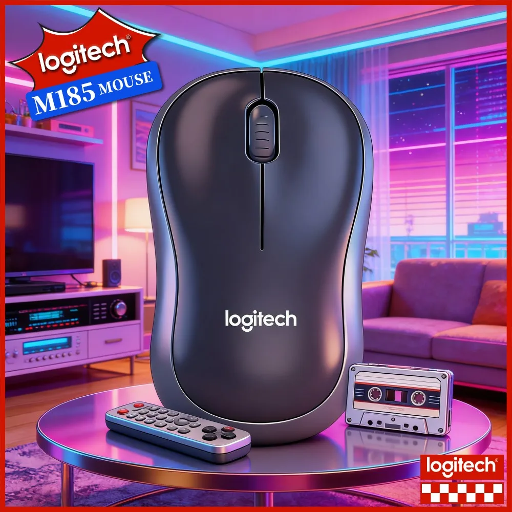 Logitech M185 E‑Learning‑Focused Wireless Mouse, Quick Cursor Response, Energy‑Saving For Home Online‑Course Learning