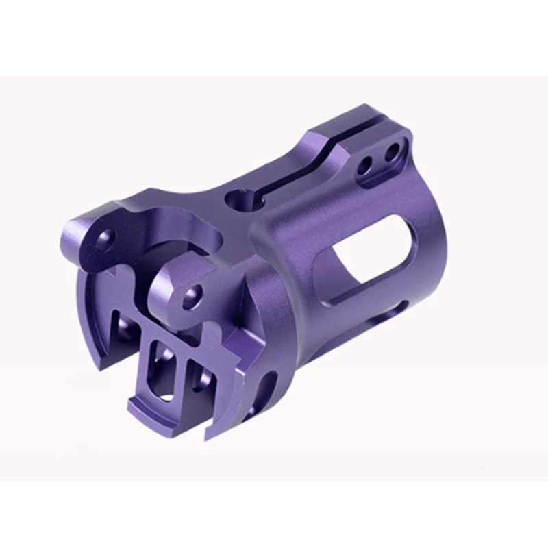 Custom CNC Machined Aluminum Brackets Anodized Coating for Automotive Mechanical Systems Structural Parts