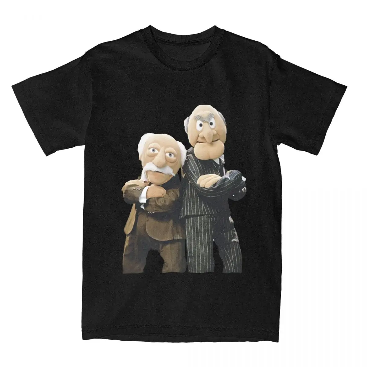 Statler And Waldorf The Muppet Show T Shirt Men Women Cotton Novelty T-Shirts Round Collar Tees Short Sleeve Tops Graphic