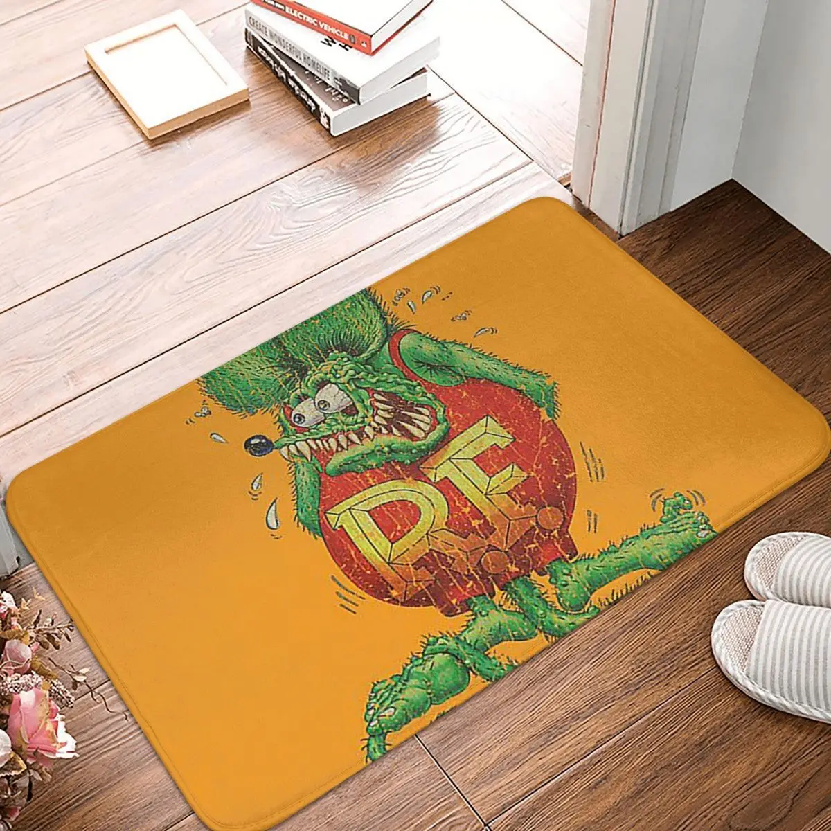 R.F. Classic 1963 Rat Fink Anti-slip Doormat Floor Mat Sand Scraping Carpet Rug for Kitchen Entrance Home Bedroom Footpad Mats