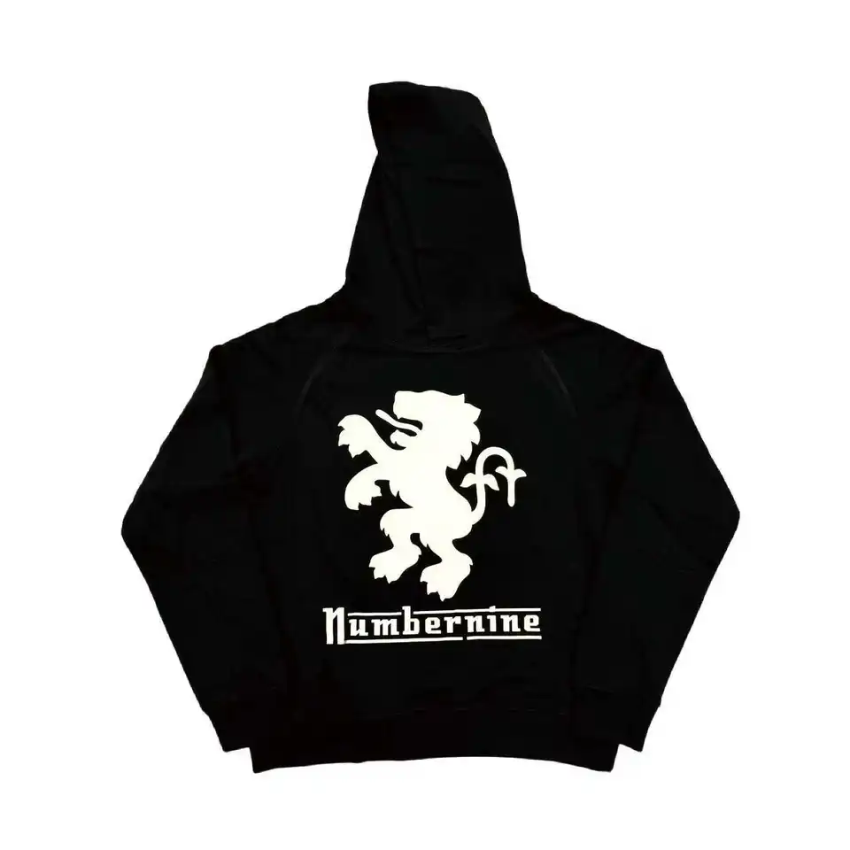 Number Nine SS00 Lambretta Hoodie Vintage Print Full Zipper Hooded
