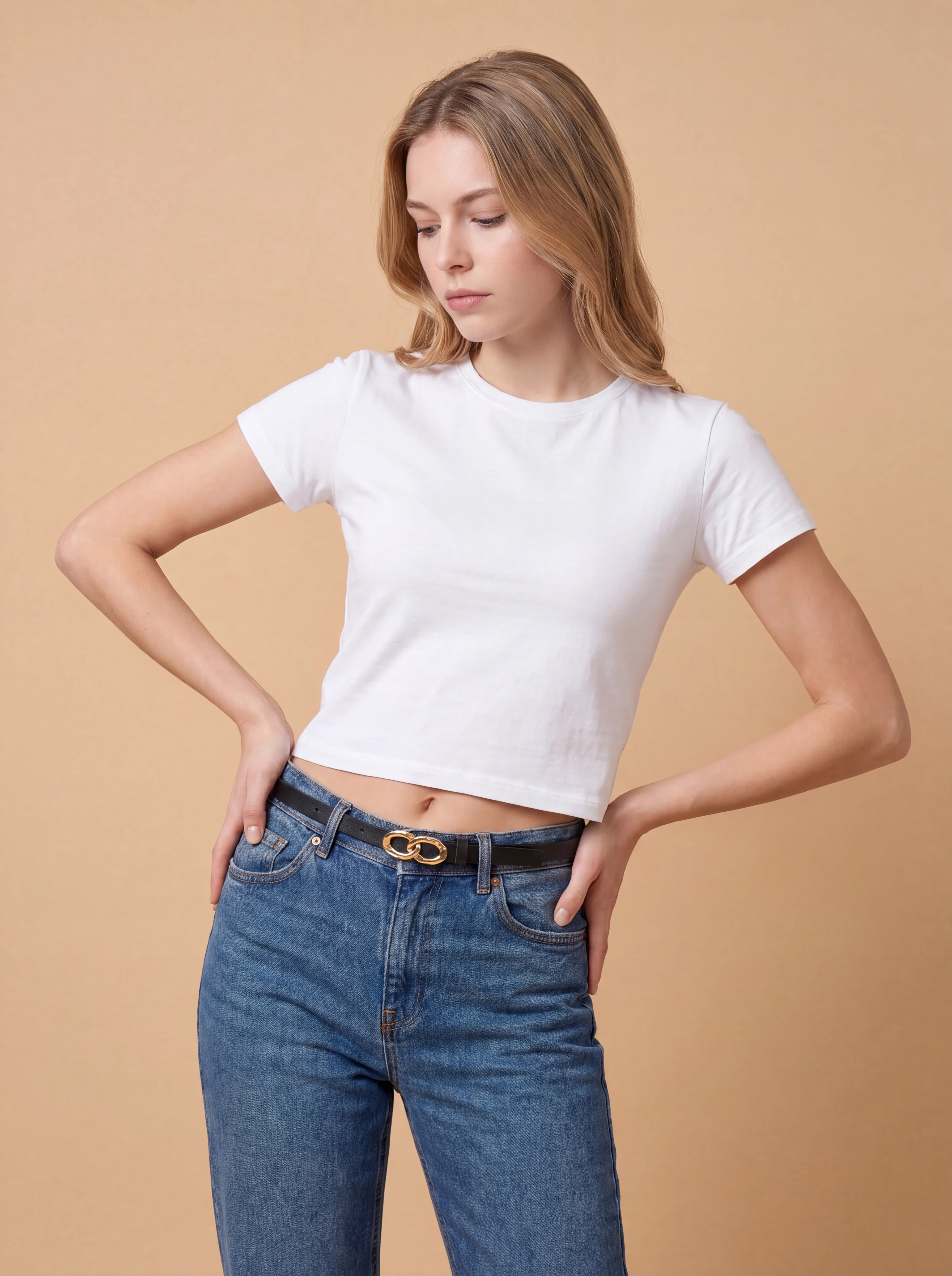4PCS Combination Ladies New Fashion Fine Belt High-grade PU Trousers with Jeans Dress Decorative Belt