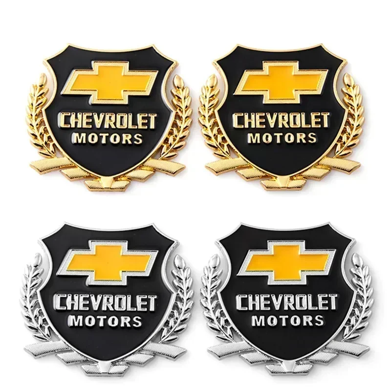 Metal Car Body Side Rear Tail Badge Sticker for Chevrolet Cruze Silverado Traverse Spark Equinox Sail Onix Malibu Captive Aveo