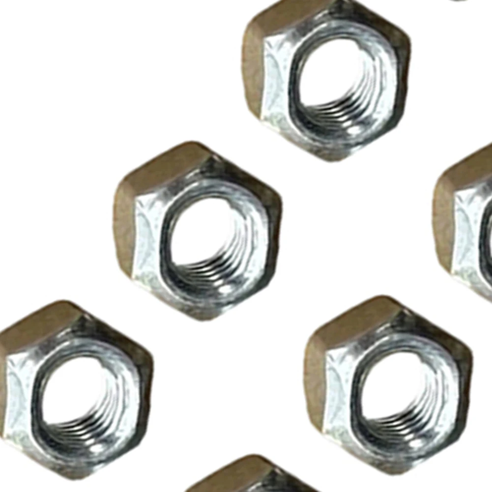 10 Pcs M5 Fastening Lock Nut For MS640 MS311 MS341 MS660 Chainsaw Bar Stud Replacement Hardware Accessories