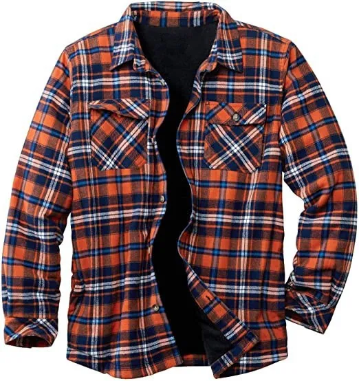 Plaid Cotton Oversize Warm Men Jacket Casual Shirts Sports Winter Jacket 2023 New Style