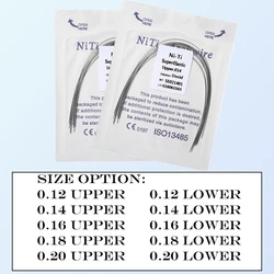 100Pcs/10pack Orthodontic Brackets Wire Dentist Orthodontic Super elastic Ni-Ti Circular Arch Wires Upper/lower Orthodontic