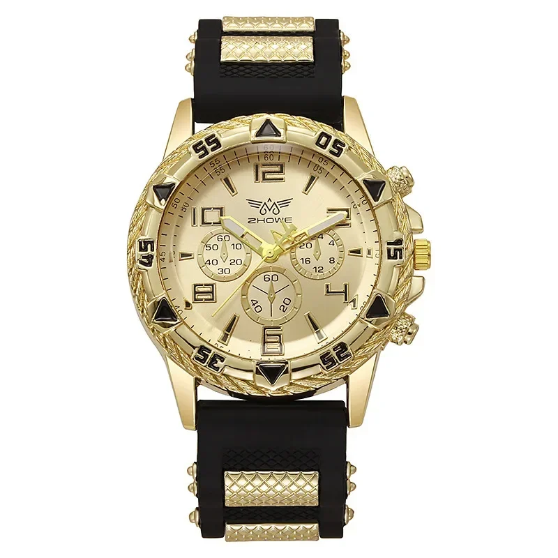 Mens Watches for Men Luxury Business Stainless Steel Quartz Wrist Watch Man Sports Casual Silicone Watch Relogio