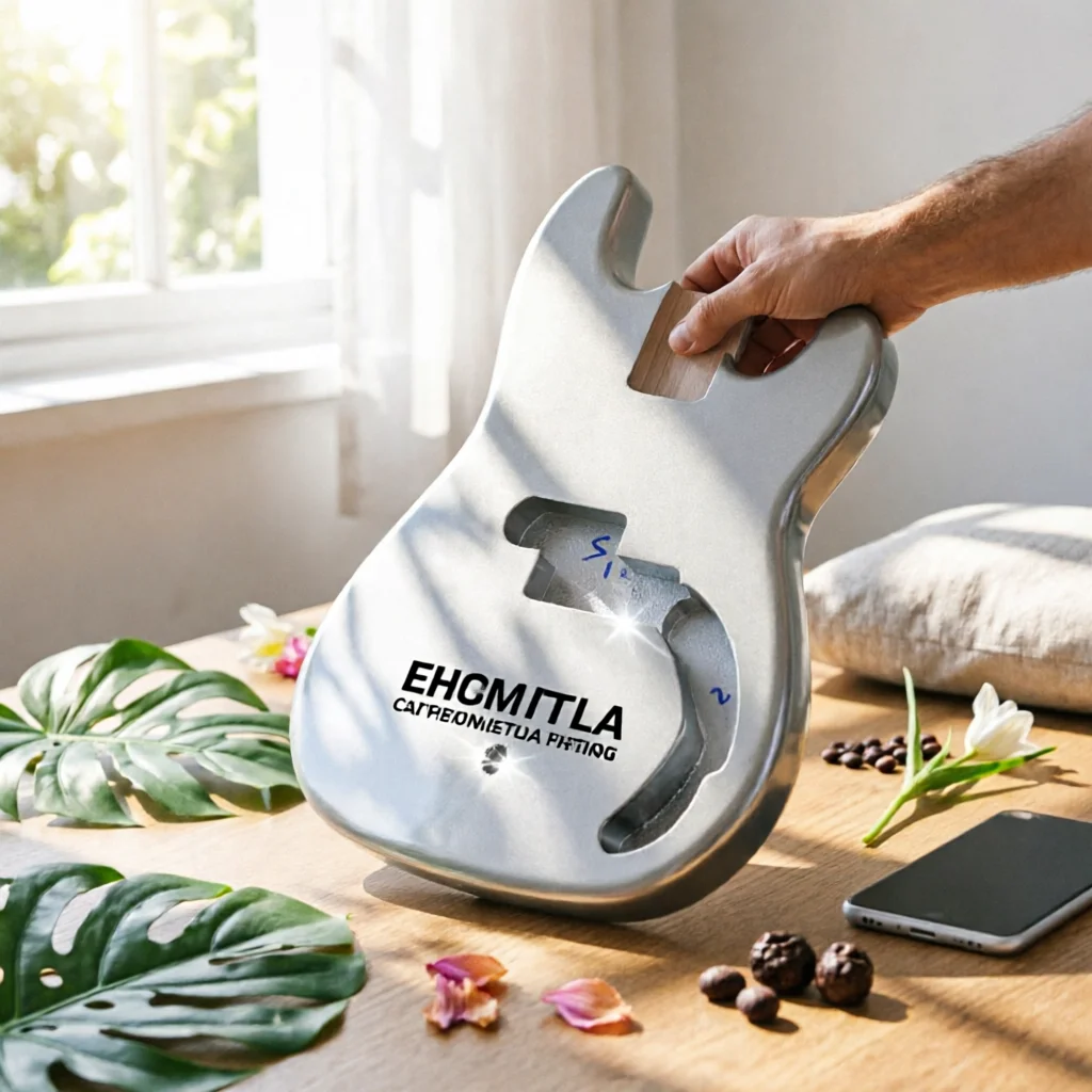 Guitar Body Blank DIY Electric Guitar Body Routed Glossy for Luthiers