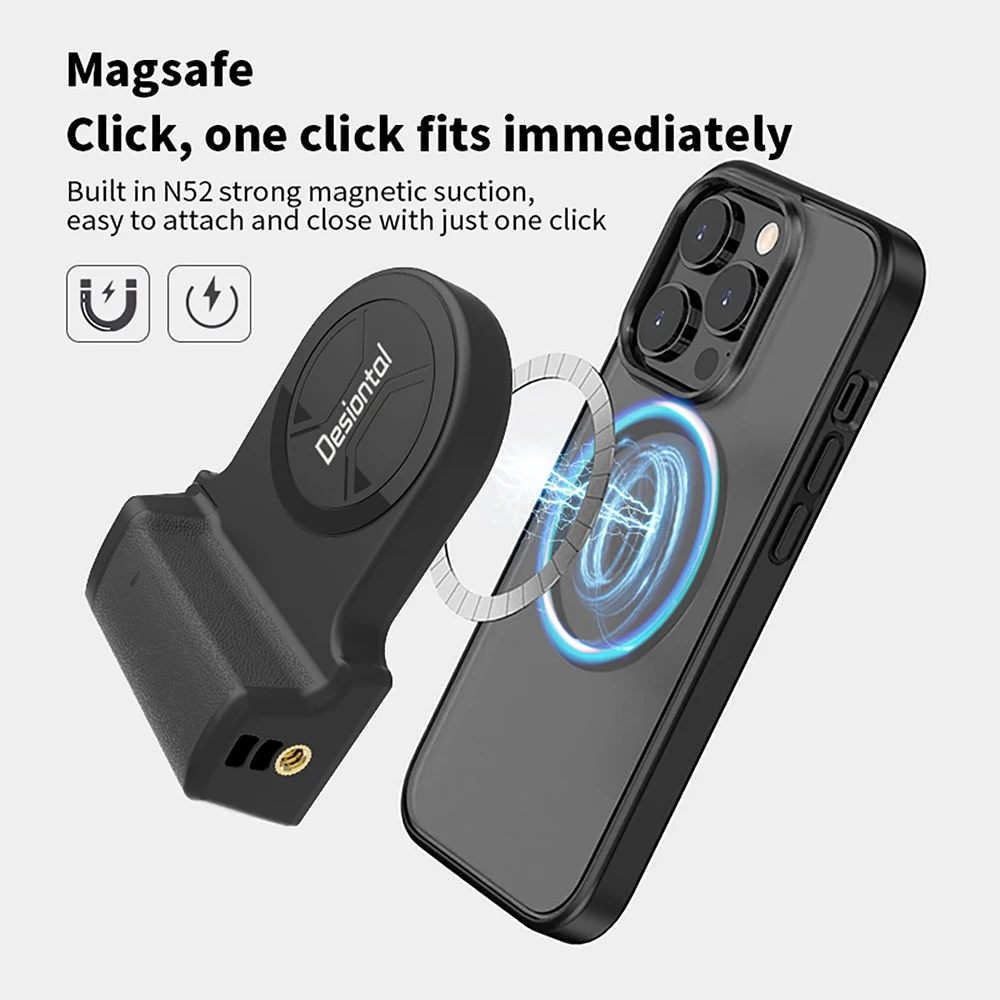 Alça de câmera magnética suporte de foto inteligente bluetooth telefone móvel anti-shake dispositivo selfie desktop carregamento sem fio suporte do telefone