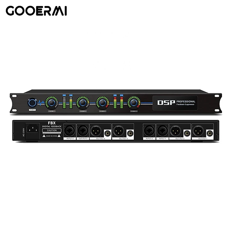 

FBX440 Высокое качество звука DSP Динамик-процессор 4-в-4-выход Цифровой подавитель шума Аудио Звуковое оборудование