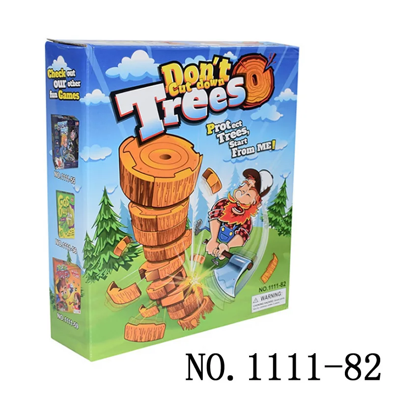 

Toc Toc Wood Man Logging Master Family Party Game Competitive Tree Felling Tabletop Lumberjack Parent-child Interactive Game Toy