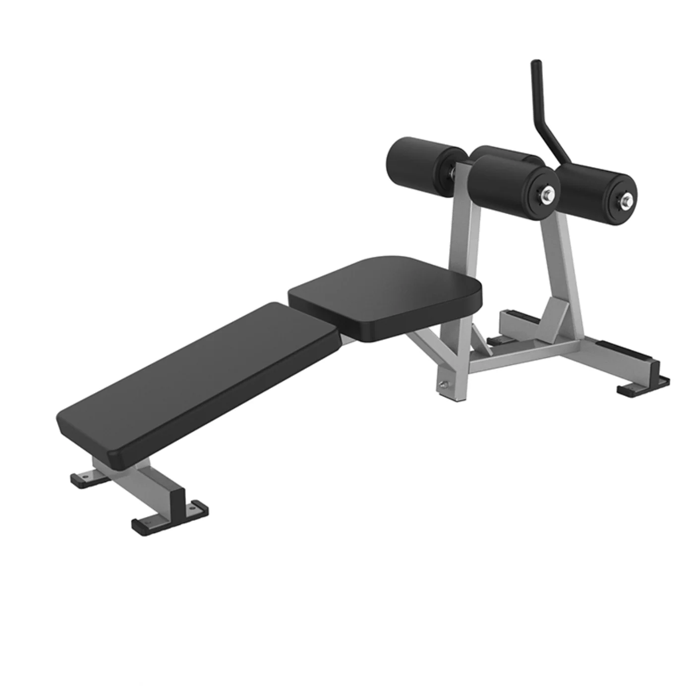 

Foldable Metal Decline Ab Bench Flat & Sit-Up Positions Durable & Safe Commercial Use Exercise Bench