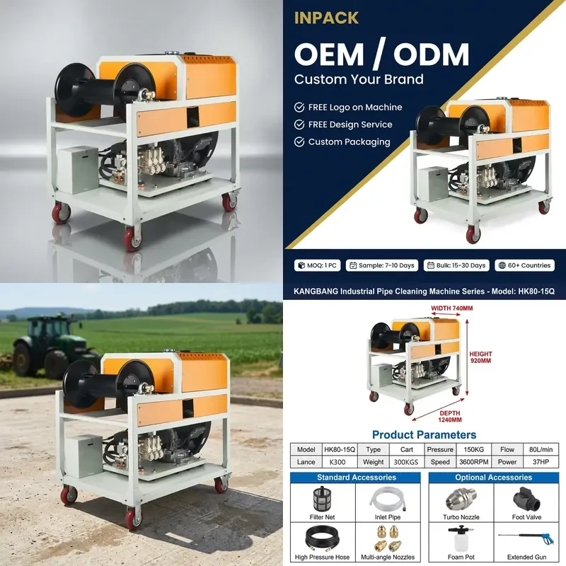 for Electric High Pressure Washer Cold Water 200bar Portable Suitable for Car Wash Use