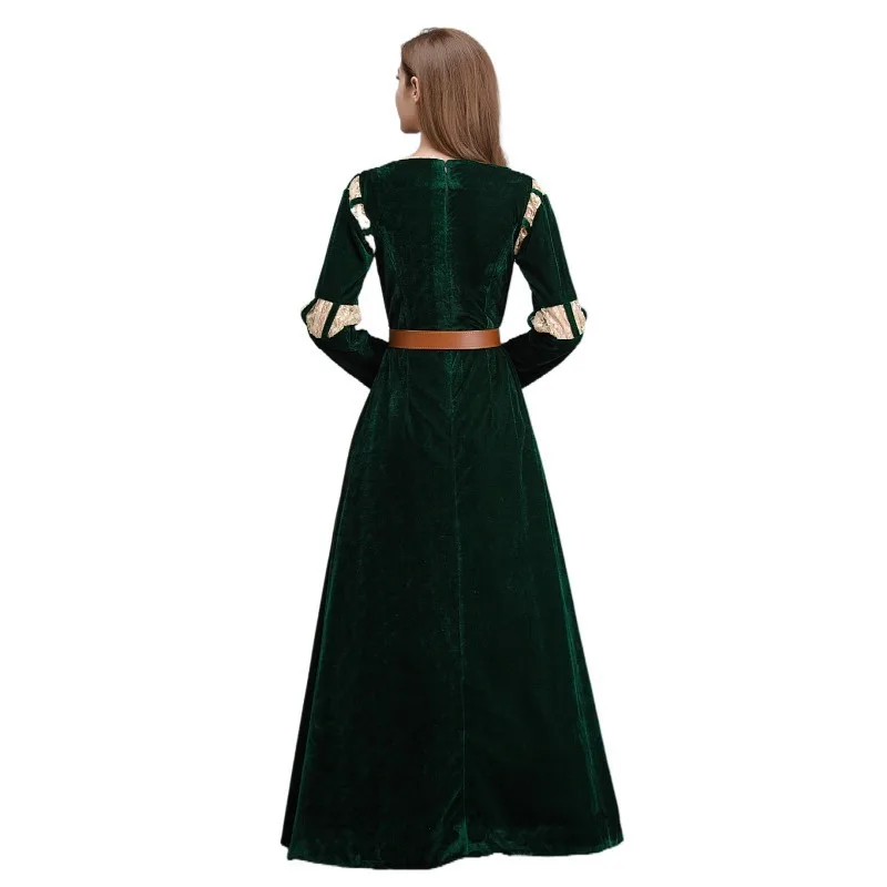 Anime Brave Princess Costume Cosplay Costume adulto Mei Linda Green Fancy Dress donna Halloween Carnival Party abiti da sera