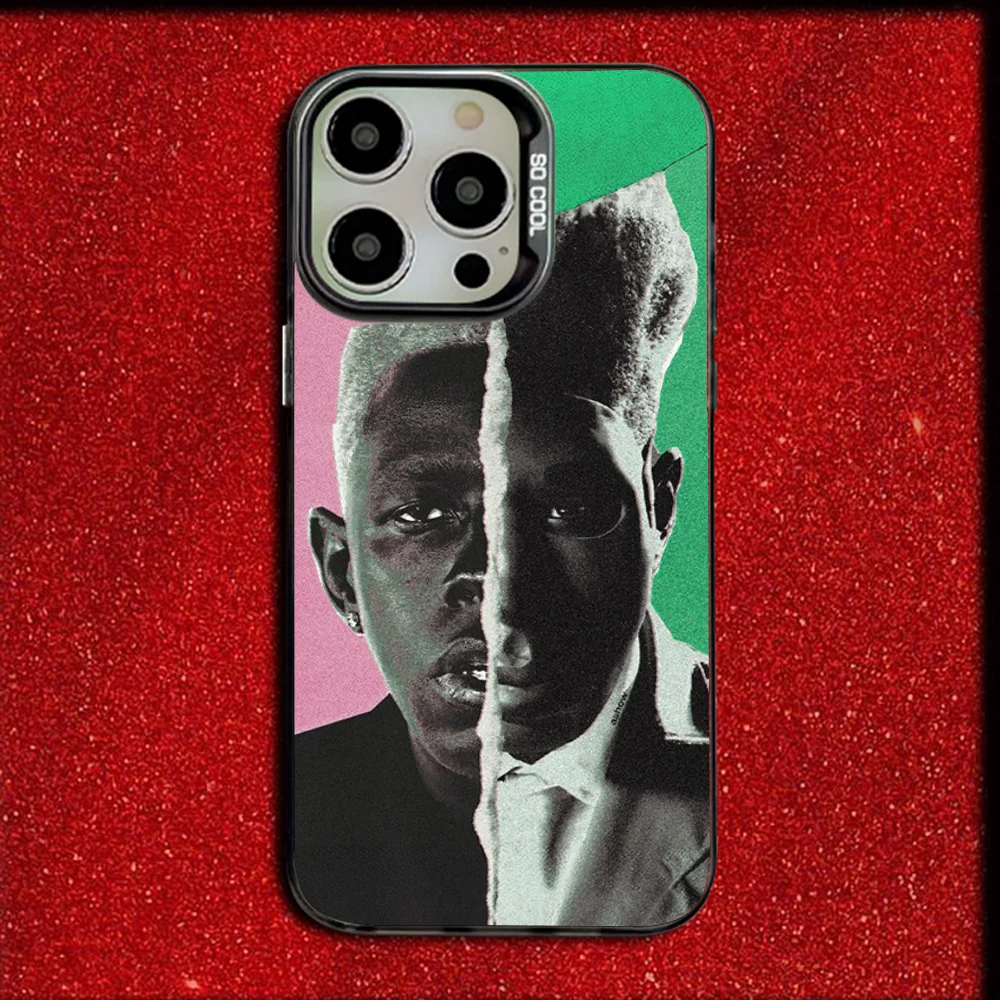 T-Tylers The Creator Rapper Phone Case For iPhone 16,15,14,13,12,11,Mini,Pro,MAX Gray Drop Matte Shockproof Soft Cover - Image 3