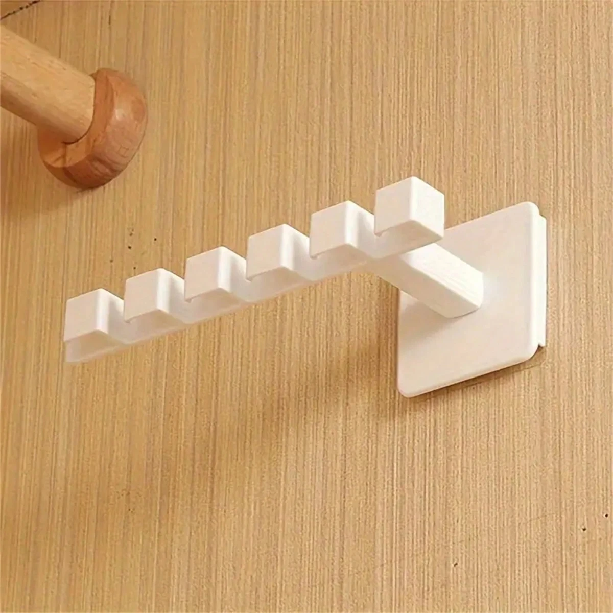 1/2/4Pcs Punch Free Hat Hanger L-shaped Wall Mount Holder Multifunctional 6 Hooks Rack for Clothes Baseball Cap Storage Tool