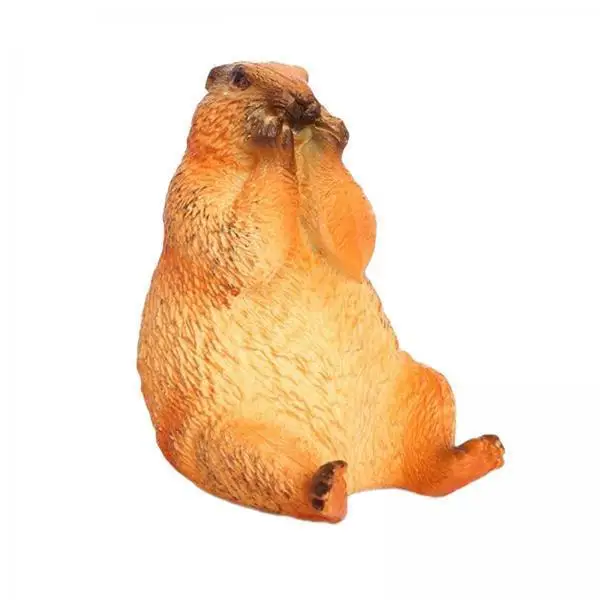 3x Simulation Animal Model Groundhog Toy Ornament Figurine for Household Bedroom Yard