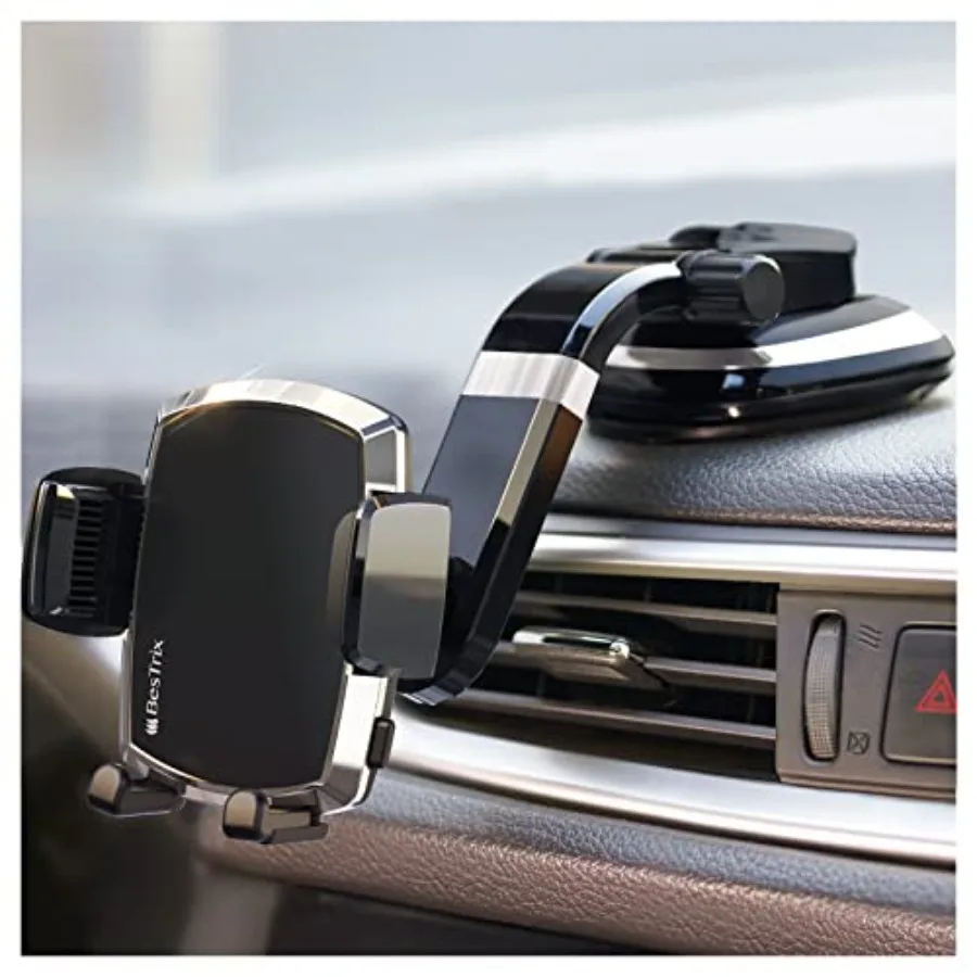 

Автомобильное крепление для телефона SmartClamp для использования на приборной панели с усовершенствованным регулируемым зажимом, универсальная совместимость с iPhone
