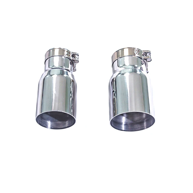 For OEM  General-purpose Car Exhaust Tip, 304 Stainless Steel Flat-ended Tip, General-purpose Decorative Exhaust Cap