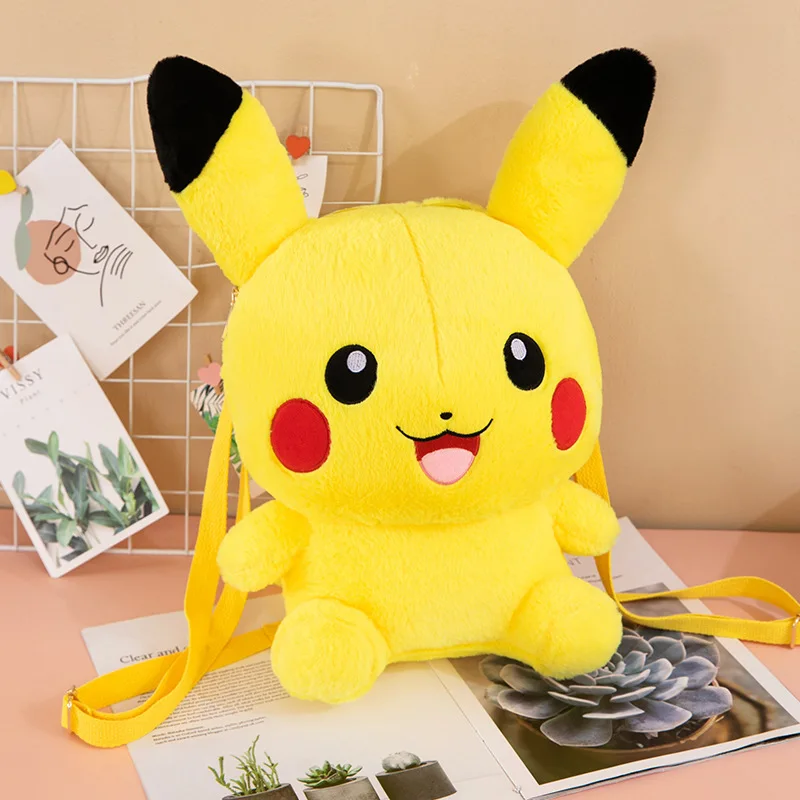 30cm neue Sanrio Plüsch Rucksack niedlichen Kuromi Rucksack Kawaii Cinna moroll Stern Puppe Pikachu Kinder rucksack Geburtstags geschenk