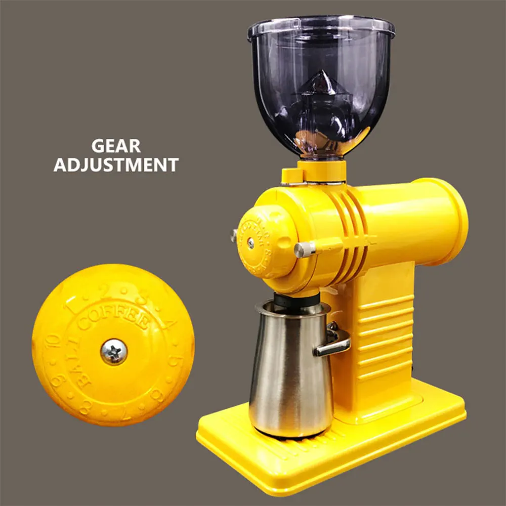 Коммерческая кофемолка для кофейных зерен, полностью автоматическая машина для измельчения кофейных зерен, электрическая кофемолка