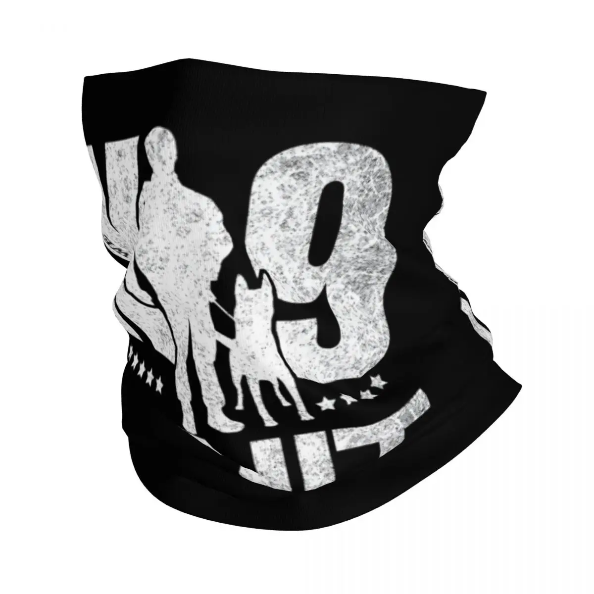 K9 Unit Malinois Winter Headband Neck Warmer Men Women Hiking Running Tube Scarf Belgian Shepherd Dog Face Bandana Gaiter