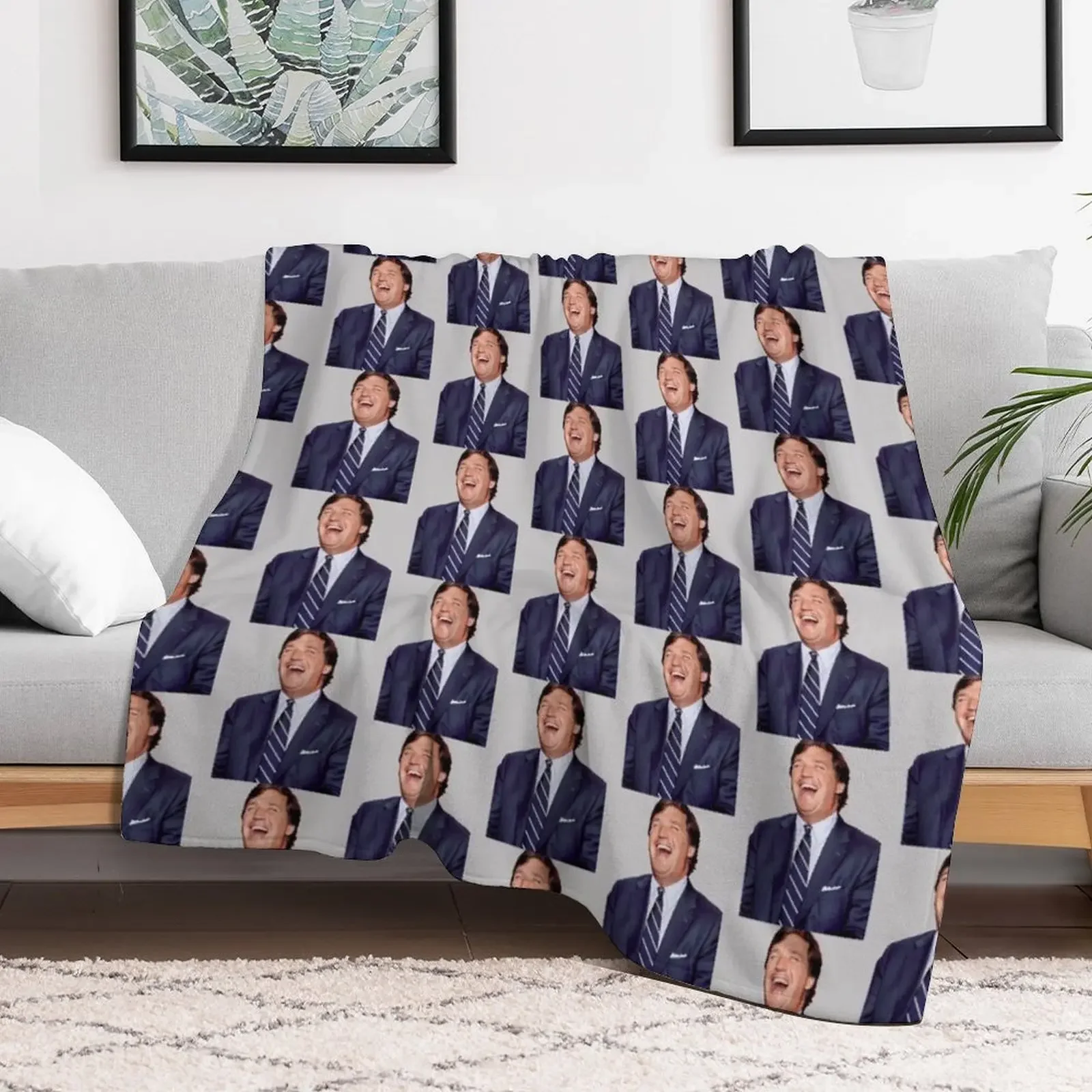 Tucker Carlson Throw Blanket for winter Decorative Sofa Blankets