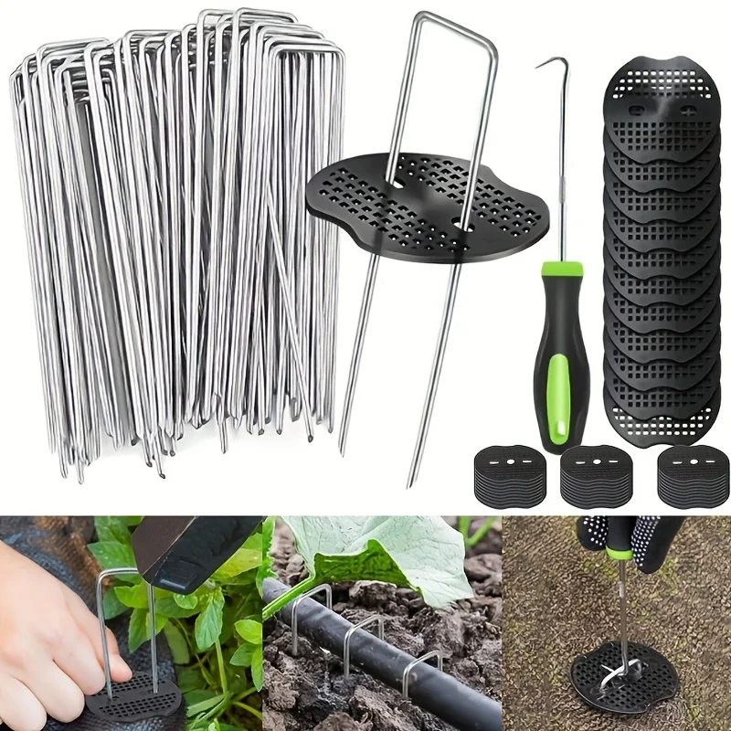 

Horticultural U-shaped Galvanized Ground Cloth Nail, Fixed with Grass Proof Cloth Film,Artificial Lawn,Non-woven Fabric,Reusable