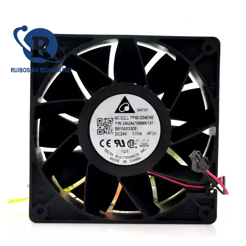 Delta PFB1224EHE 12CM 12038 24V 1.08A large Air Frequency Converter Cooling Fan