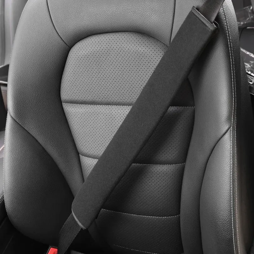 Extra‑Long Car Seat Belt Cover, Soft Premium Seatbelt Protector, Prevent Neck Friction,Guard Clothes for Maximum Driving Comfort