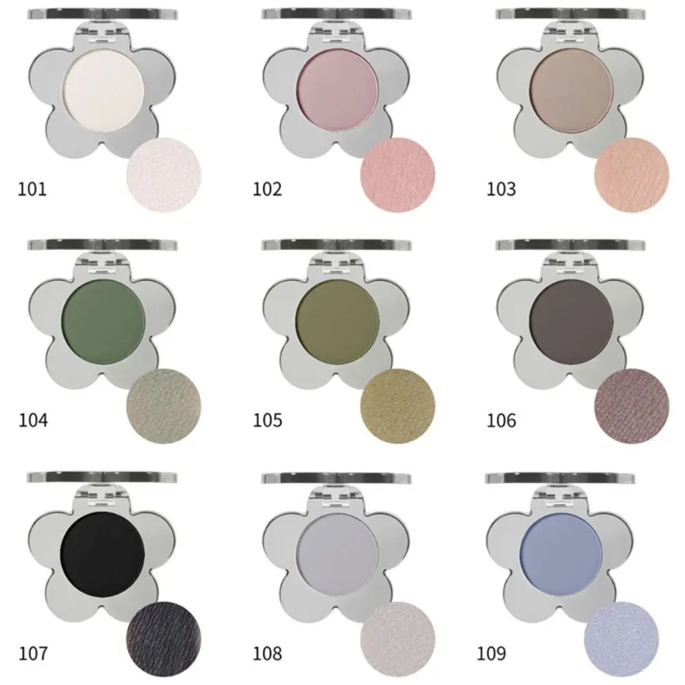 Matte Monochrome Mini Eyeshadow Flower Palette Powder Makeup Eye Shadow Palette Waterproof Eye Cosmetics