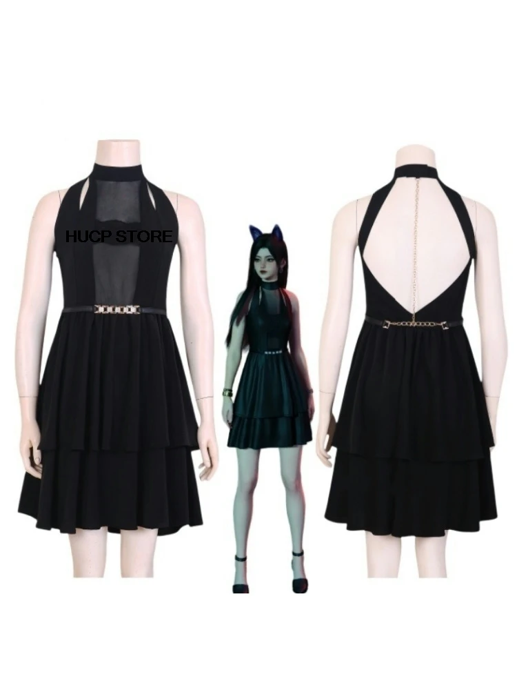 Heroine Black Dress Women Costumes Cosplay Femme Anime Love and Deepspace Outfits Costumes: New Items Gown Whole Cosplays Female