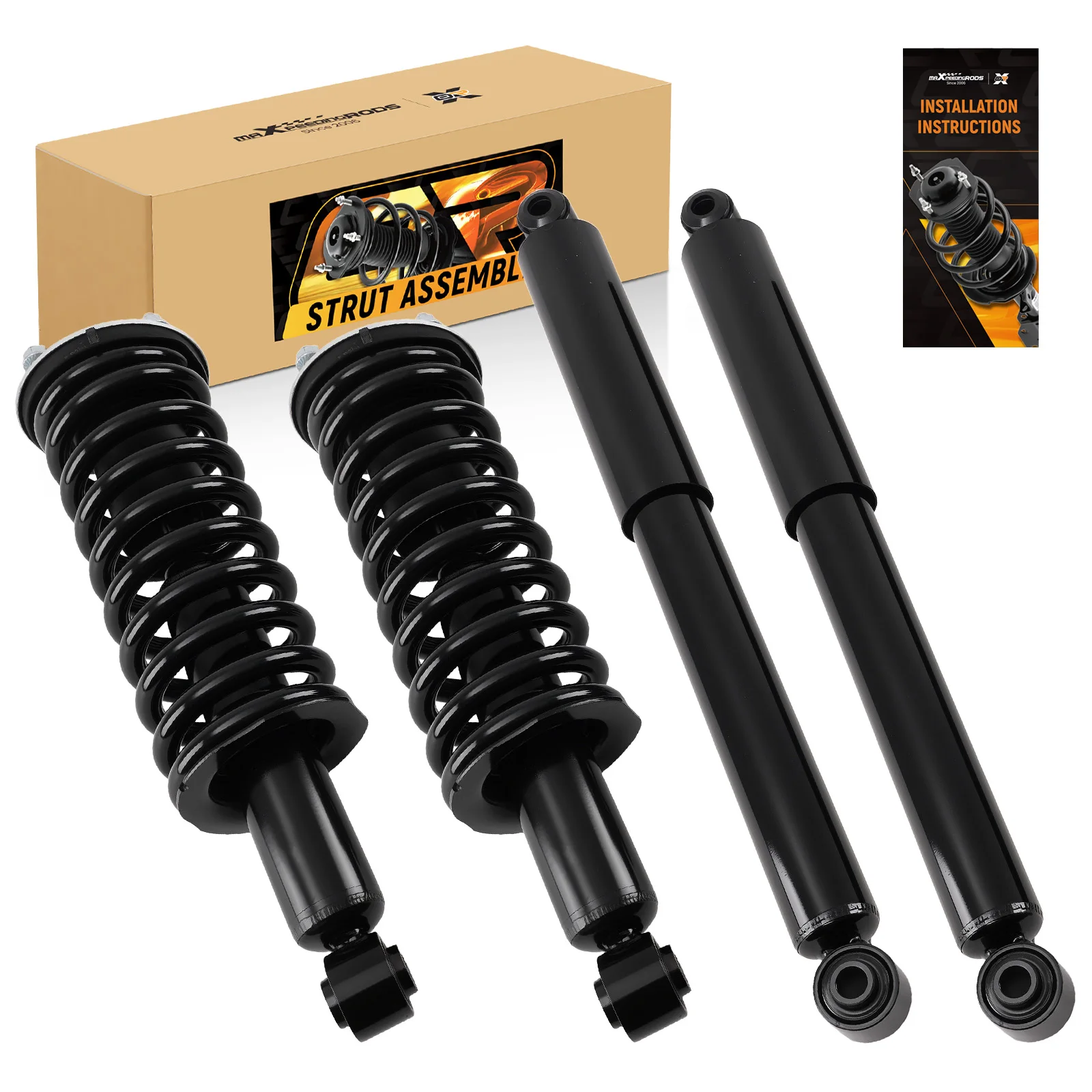 

Set (4) Front Struts + Rear Shocks Absorbers For 2005-2019 Nissan Frontier 2.5L