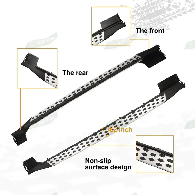 

Running Boards Side Steps For 2021-2024 Grand Cherokee L 3-Row Aluminum