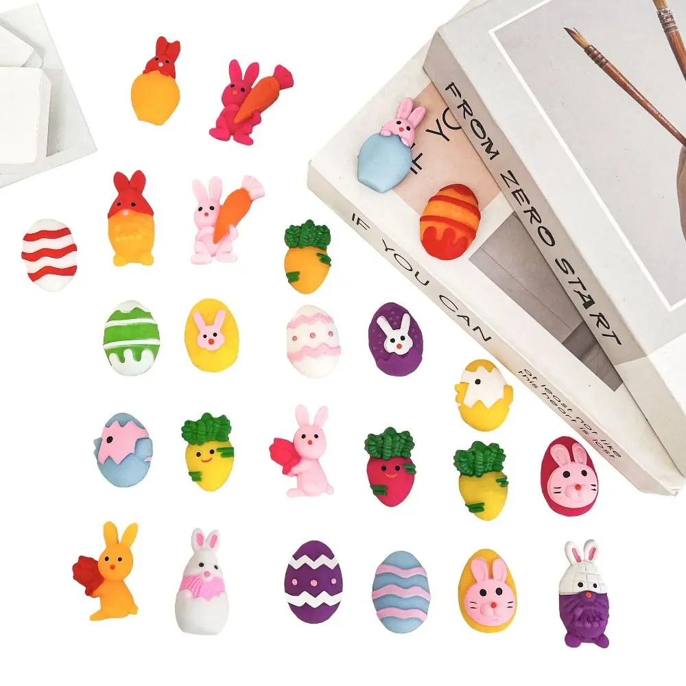 

10pcs Creative TPR Easter Eggs Filler Toys Rabbit Chick Easter Squeeze Toy Easter Egg Basket Stuffer Toy Festival