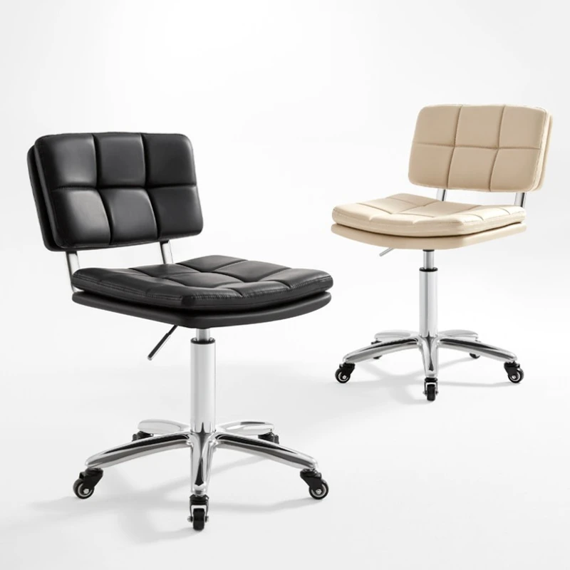 Commercial Salon Swivel Stylist Chair Barber Rolling Chair for Hairdressing Station Nail Technician Stool Heavy-Duty Beauty Seat