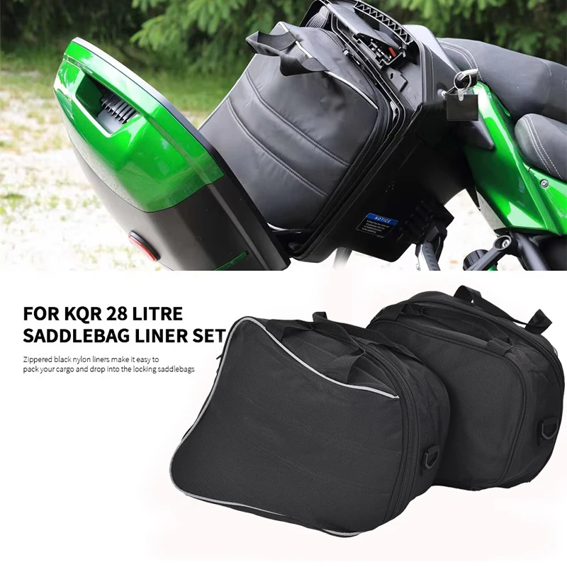 For KAWASAKI Ninja 1000 H2 / Versys 650 1000 Motorcycle luggage bags Expandable Inner Bags Black Trunk Inner Bag