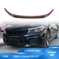 탄소 섬유 자동차 프론트 립, BMW 6 시리즈 G32 GT 2017-2019 패스트백 M 스포츠 630i 640i xDrive Gran Turismo 프론트 친 보호대