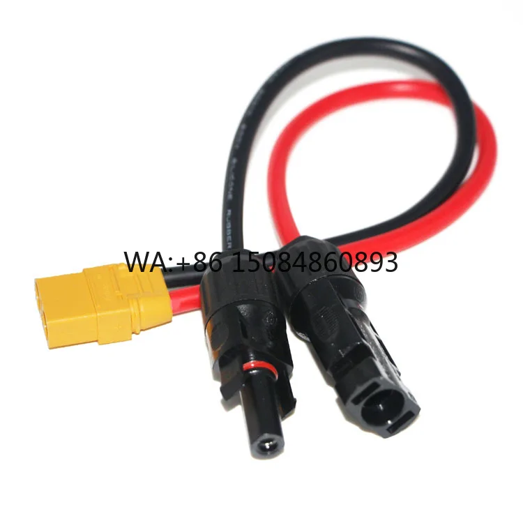 

Outdoor Power Battery Charging Extension Cable Brass Contact PC Housing 2Pin XT90 Connector for Solar Male Female Connector Plug