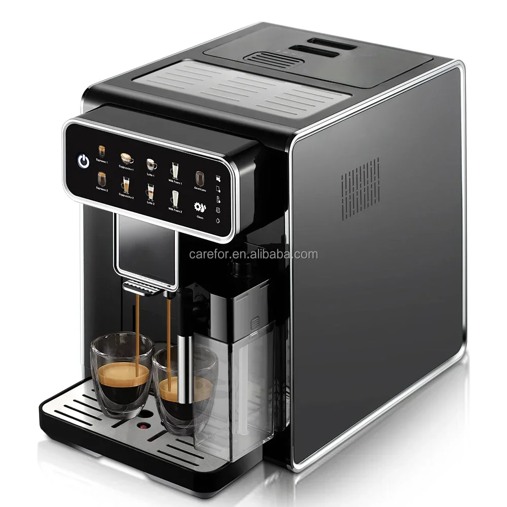 Wholesale Price Commercial 19 Bar Touch Screen Automatic Espresso Coffee Maker Machine With Grinder