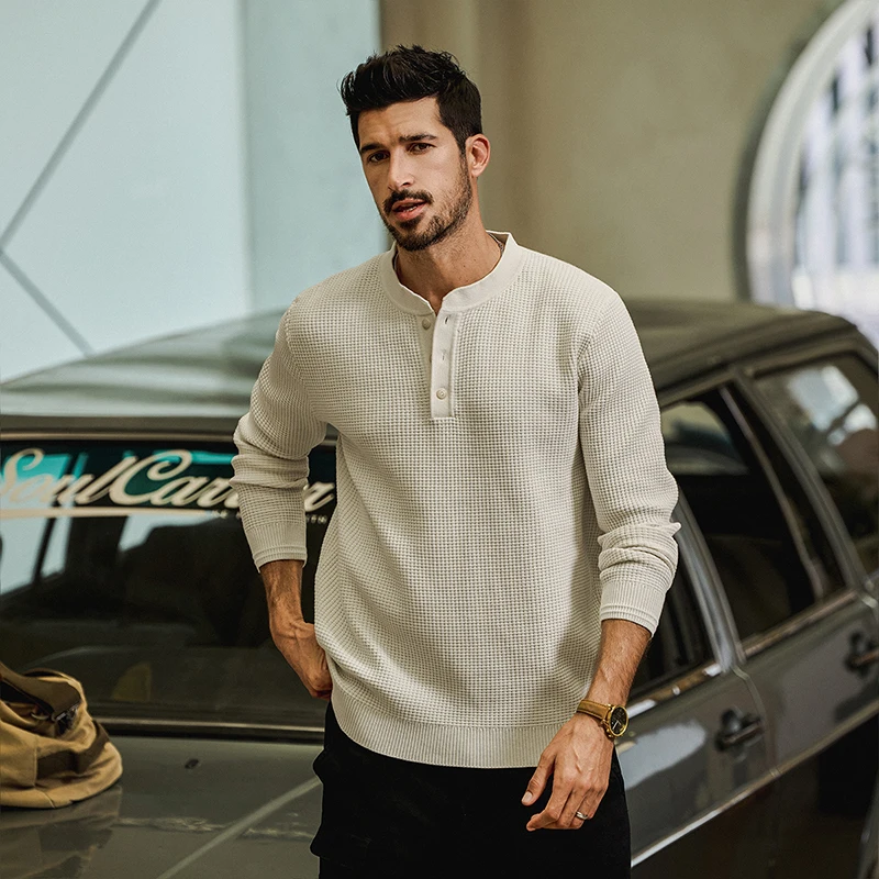 

Men's Vintage Causal Sweater Men Loose Soft Cozy Fashion Long Sleeve Pullover Knitted Sweaters Jumper Man Autumn Winter Clothes