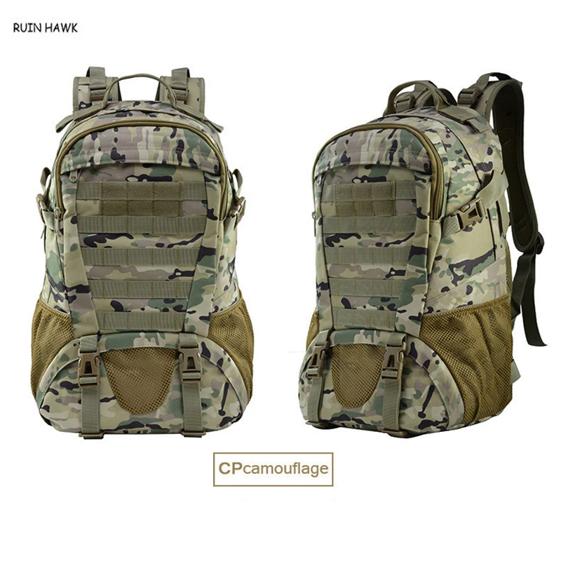 Outdoor Sport Shoulder Backpack Men Hiking Climbing Survival Rucksack Camouflage Military Tactical Backpack About 25L