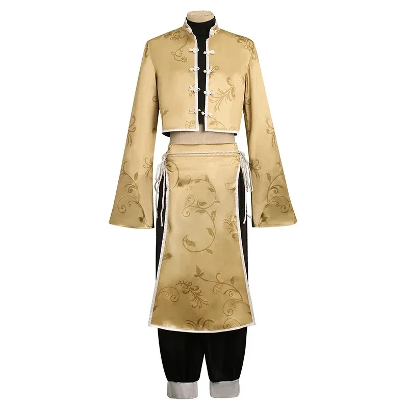 qq38Disfraz de Anime con cerradura azul, peluca de Cosplay de Bachira, ropa de elemento chino, traje Unisex de Kung Fu Tang, disfraz de Halloween