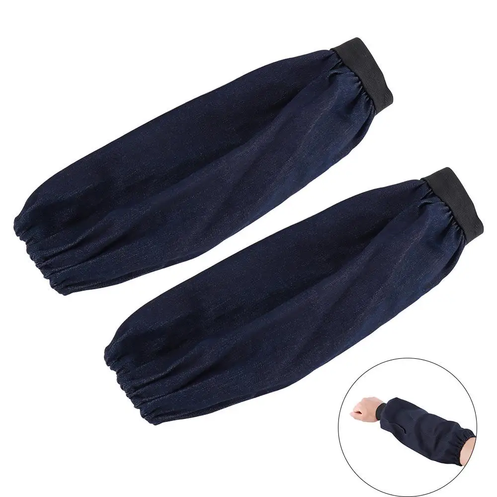 Welder Lengthen Safety Heat Protection Cut Resistant Denim Sleeve Oversleeve Welding Work Supply Arm Sleeves