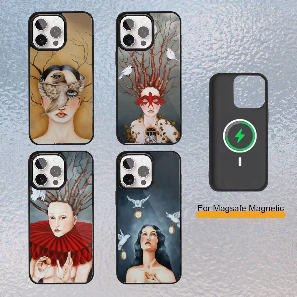 

Art Pamela Dzaet Hill Phone Case for iPhone 17,16,15,14,13,12,11 Plus,Pro Max Magnetic Wireless Charging Cover