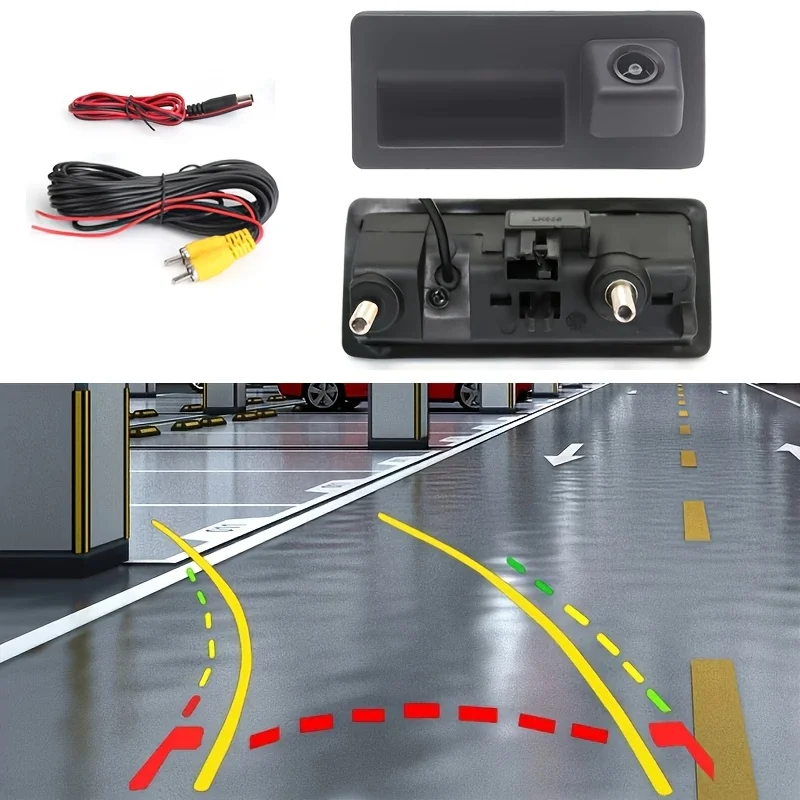 Dynamic Trajectory Reverse Car Camera with Moving Guide Parking Line - for Audi A4, A5, S5,Q3, Q5 & VW Passat,Tiguan,Golf,Jetta view 3
